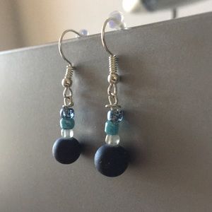 Blue dangly earrings